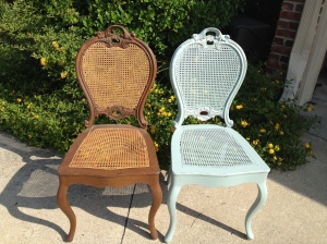 French Chairs - Before and After